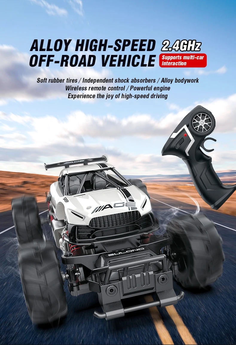 Rc Car 1/14 20Km/h High Speed Remote Control Alloy Car Off Road Crawler Climbing Truck All Terrains Toys Racing Profession Car