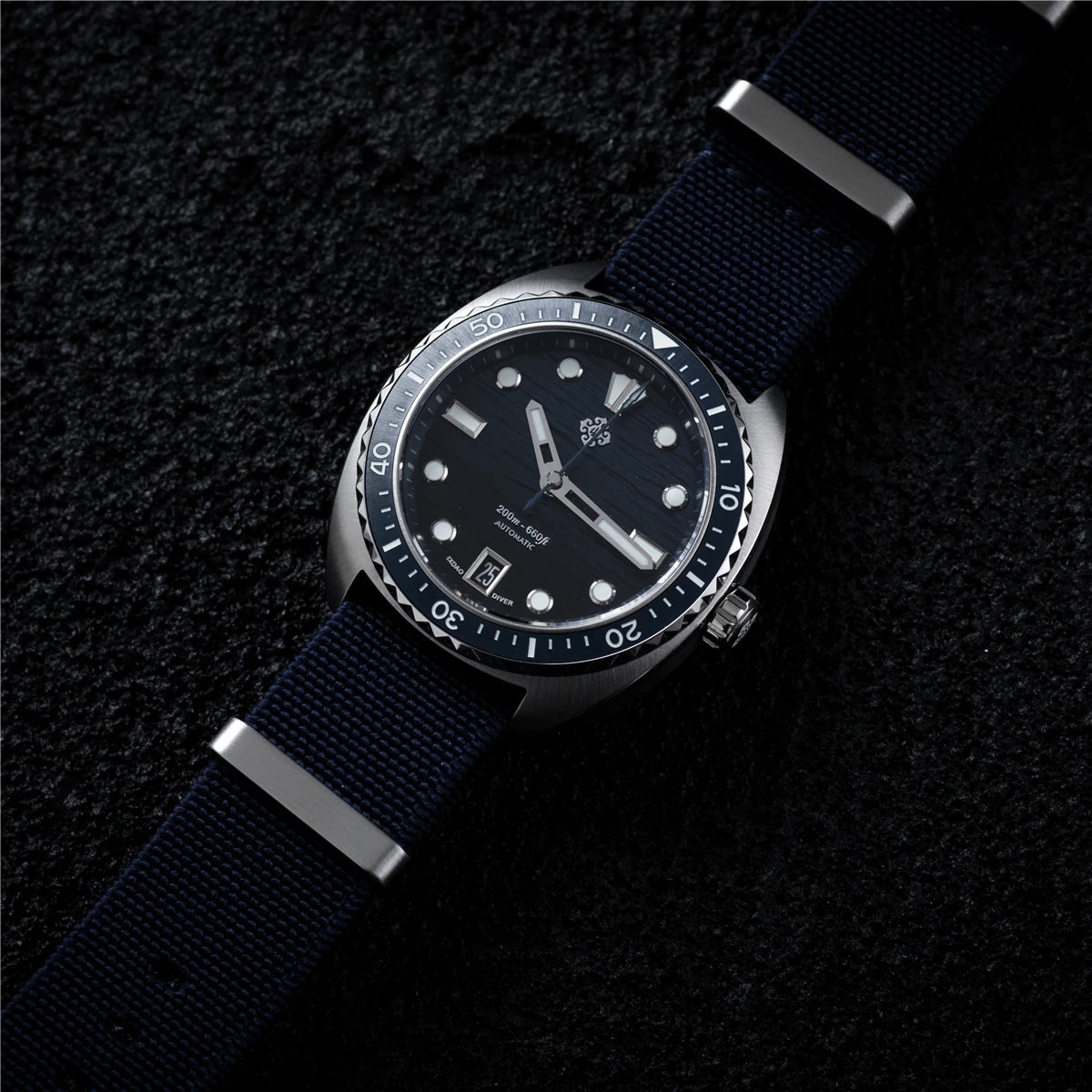 2025 New IXDAO IPOSE Automatic Mechanical Men Watch JD-X07S Dragon Scale Pattern Watch Stainless Steel BWG-9 Diving reloj hombre