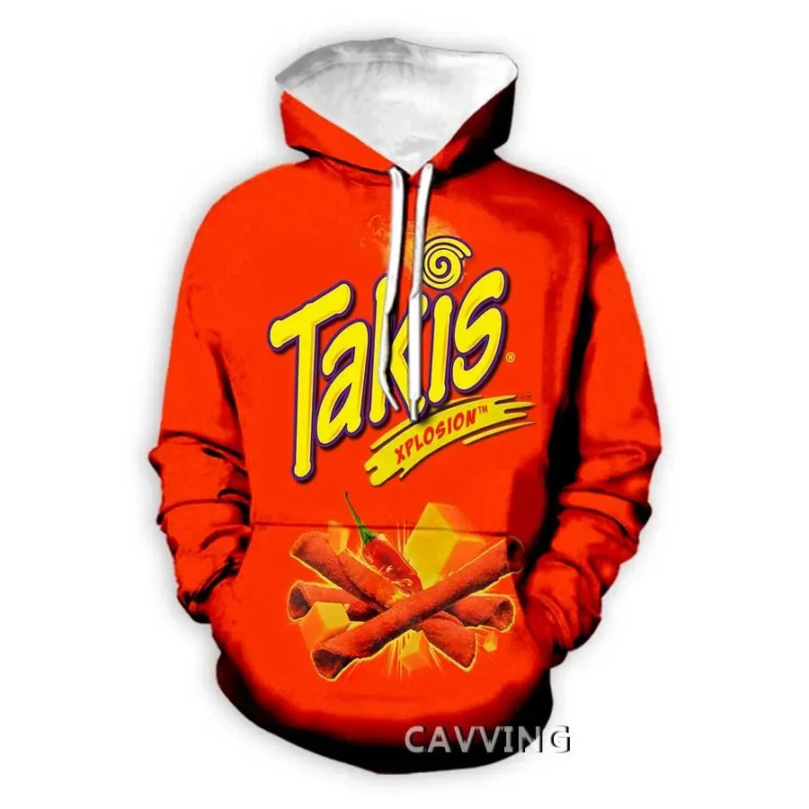 Takis 3D Printed Fashion Hoodies Hooded Sweatshirts Harajuku Hoodie Sweatshirts Tops Clothing for Women/men L2