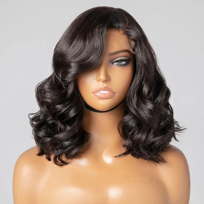 Double Drawn Glueless Short Bob Wigs Raw Vietnamese Hair Wig Body Wave Human Hair Lace Frontal Pre Cut 13x4 Hd Lace Wigs On Sale