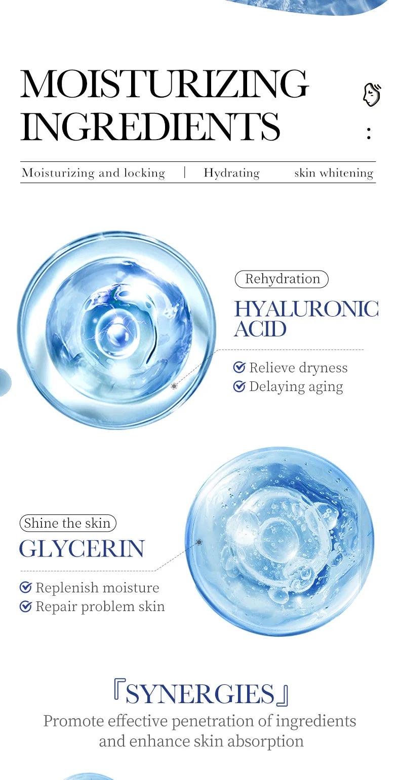 SADOER Hyaluronic Acid Facial Masks Face skincare Anti-aging Hydrating Moisturizing Anti Wrinkles Face Mask Skin Care Products