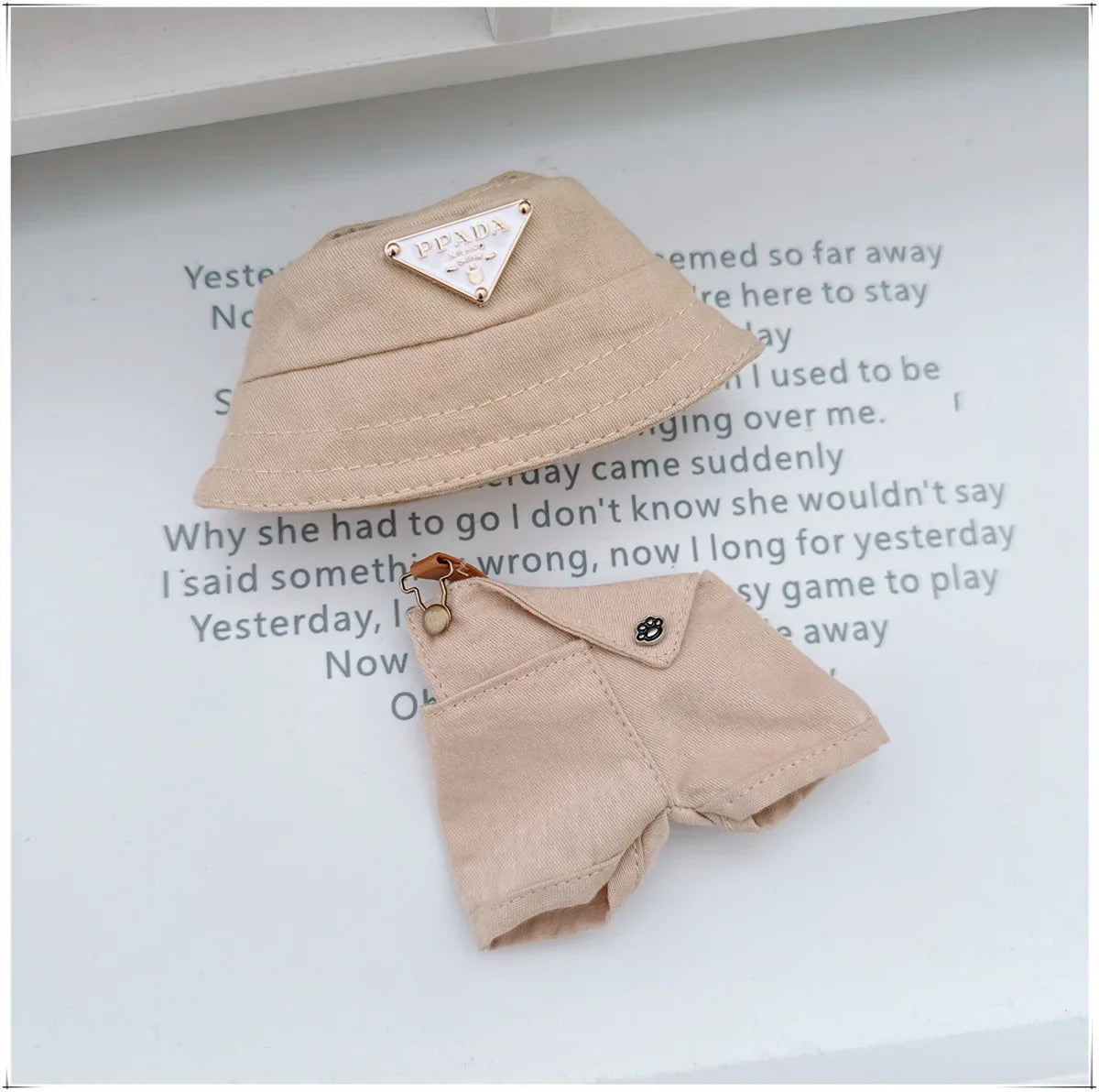 Para 15-17cm Labubu V1 V2 Idol muñeca traje sombrero monos ropa regalo Mini ropa de muñeca de peluche accesorios de atuendo
