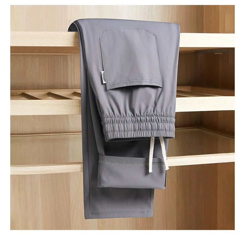 Summer Men's Elastic Waist Casual Pants Drawstring Jogger Pants Sports Wear Running Sweatpants 5XL