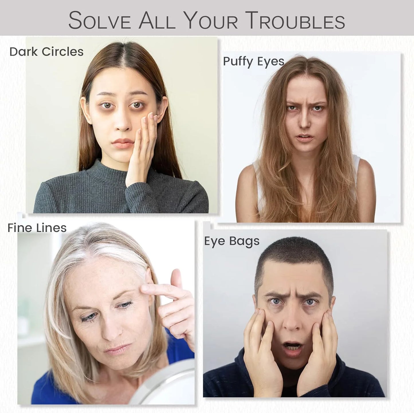 Eye Repair Mask - Repair Dark Circles, Puffy Eyes, Refreshing, Vitality, Travel, Wrinkles, 60 Pieces (1 Pack)