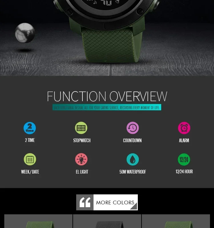 SKMEI 1426 Montre Men Alarm Clock Fashion Digital Watch Relogio Masculino Sport Watch Men Luxury Brand 5Bar Waterproof Watches