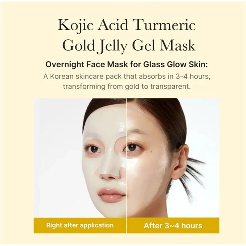 Collagen Mask Deep Hydrating Turmeric Moisturizing Staying Up Late Face Plumping Hydrolyzed Collagen Brightening Facial Care