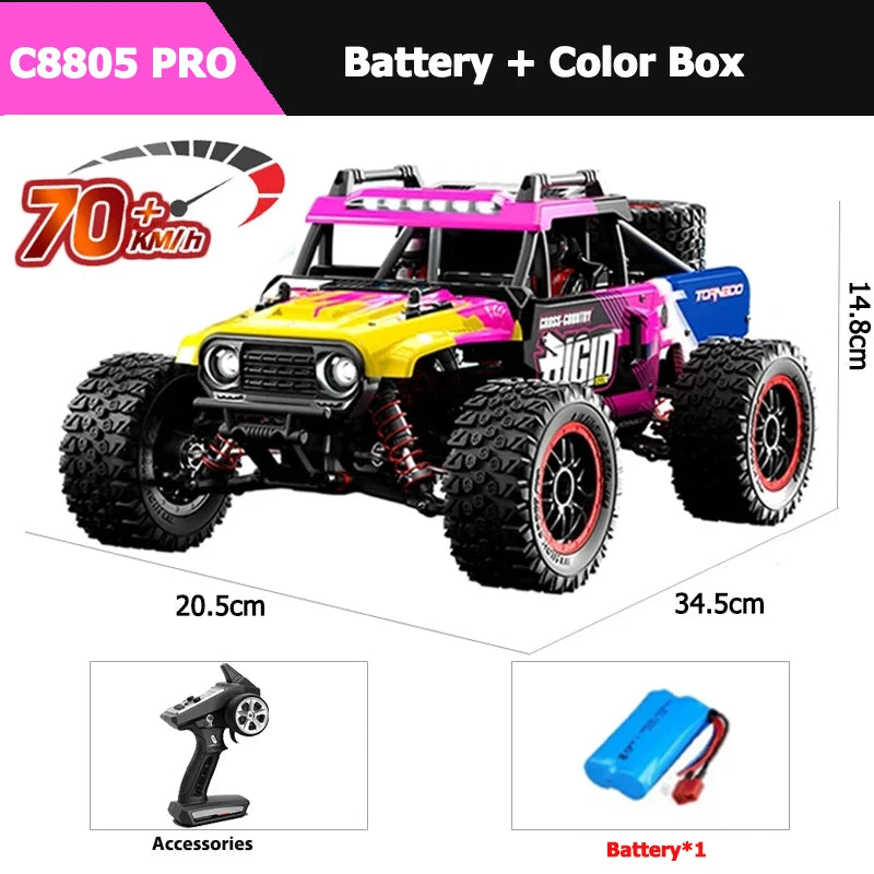 JJRC C8803 C8805 RC Car 4x4 Super Brushless 50/60/70KM/H 4WD High Speed RC Off-Road Car Children and Adults Toys
