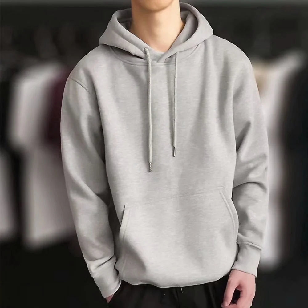 Hoodies 2024 New Men Harajuku Hooded Sweatshirts Casual All-match Pullover Streetwear Sweater Fashion Clothing Sweatshirt Hoodie