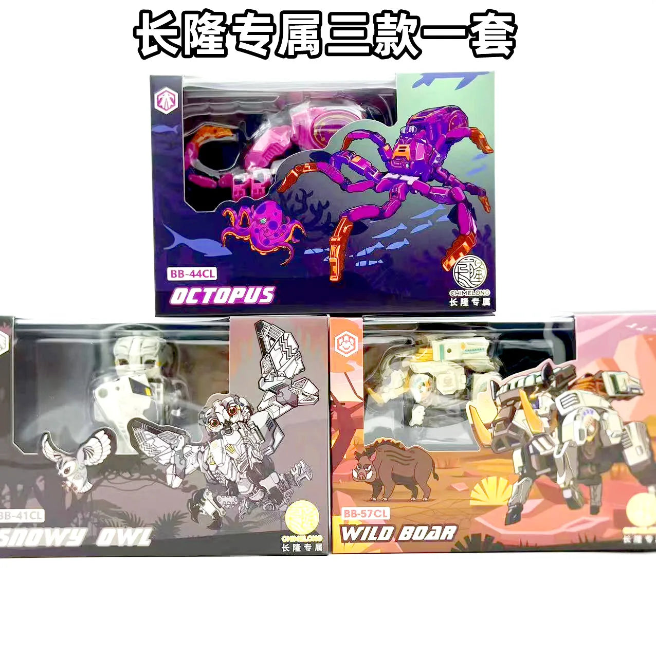 【 In Stock 】 52toys Beast Box Chimelong Octopus Wild Boar Owl Transformation Toy Mobile Model Trendy Handheld Trendy