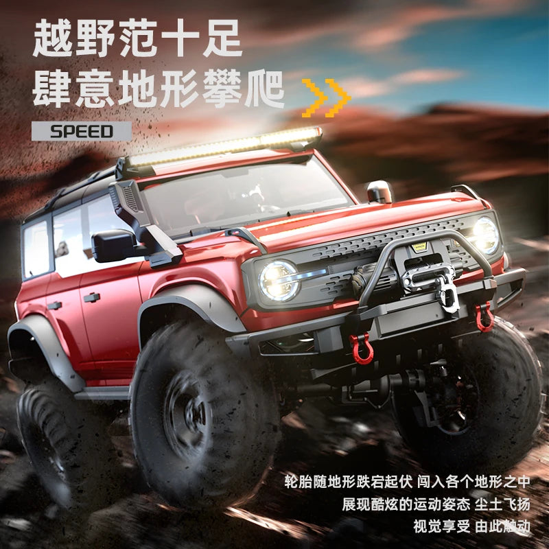 RC Car 1/10 HB RTR Remote Control Vehicle 2.4G Full Proportional Rock Crawler LED Light 4WD Off-Road Climbing Truck Toys Gifts