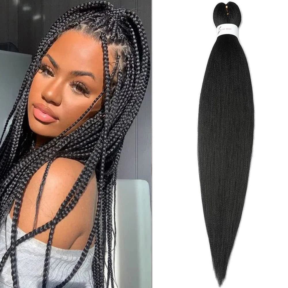 Braiding Hair Pre-stretched 26Inch Hair Extensions for Afro Crochet Braids Synthetic Fake Hair DIY Multi-Color Optio Jumbo Braid
