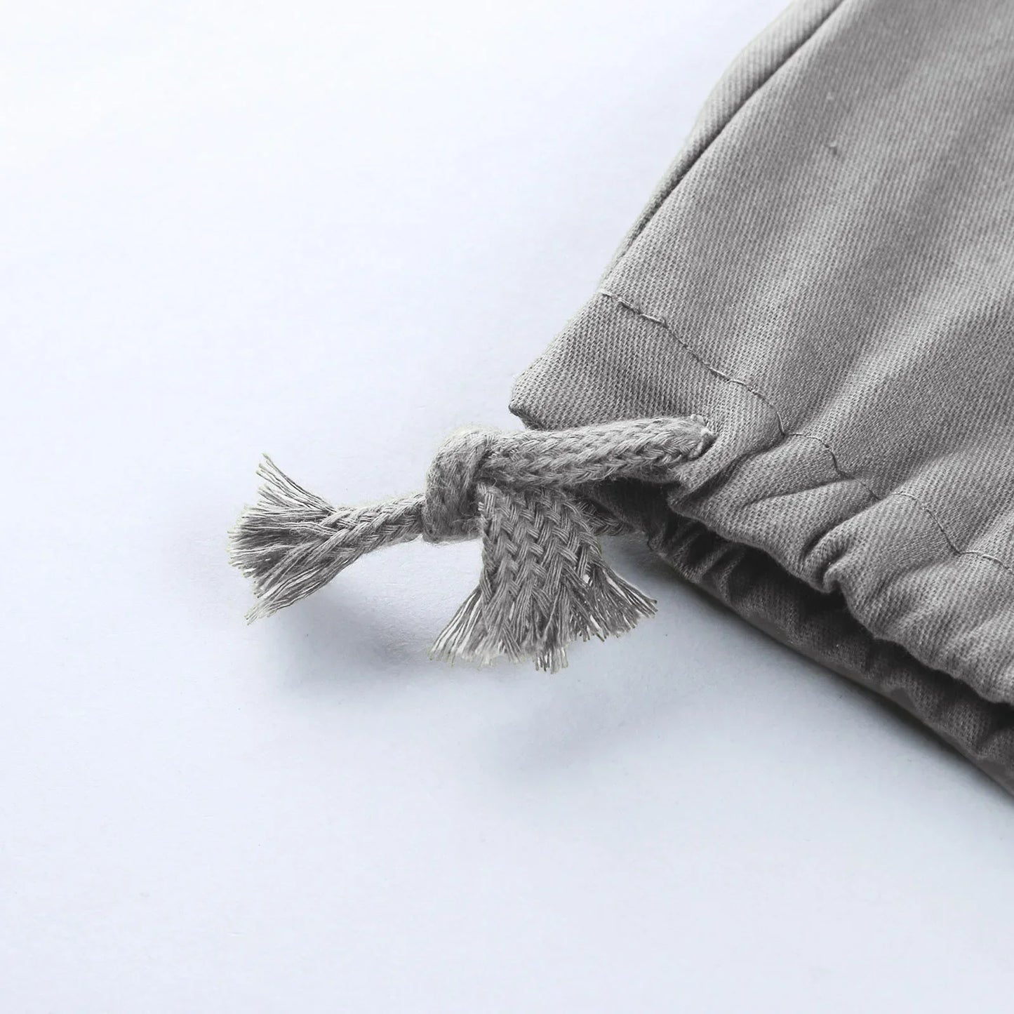 New 2025 Pocket Design Solid Cargo Pants Trousers for Men Full Length Casual Loose Drawstring Pockets Pants Male Cargo Pants 5XL