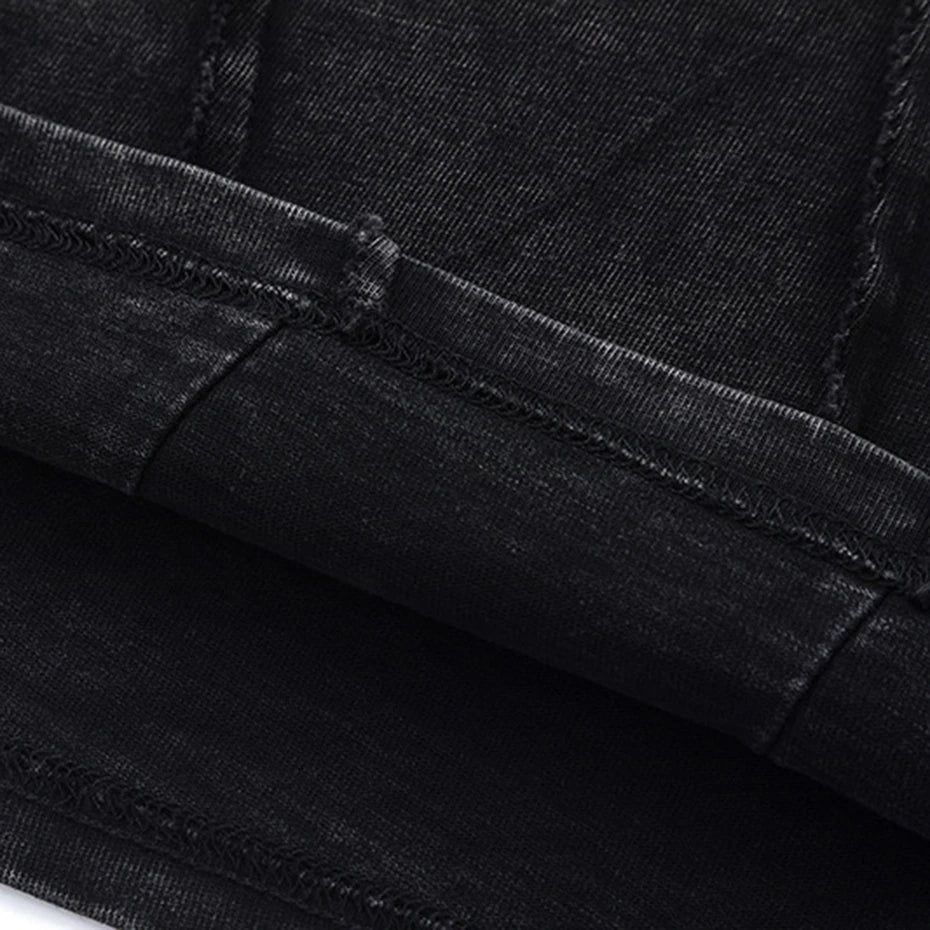 Streetwear Patchwork T-shirts Hip Hop Harajuku Oversized Tee Shirt 2025 Men Fashion Punk Y2K T Shirts Black Loose Tshirt Top