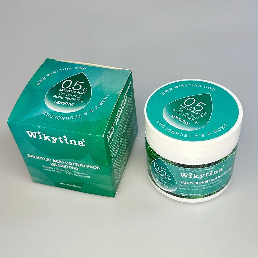 Salicylic Acid Cotton Pads Shrink Pores Blackhead Removal Oil Control Acne Treatment Exfoliating Moisturizing Facial Skin Care