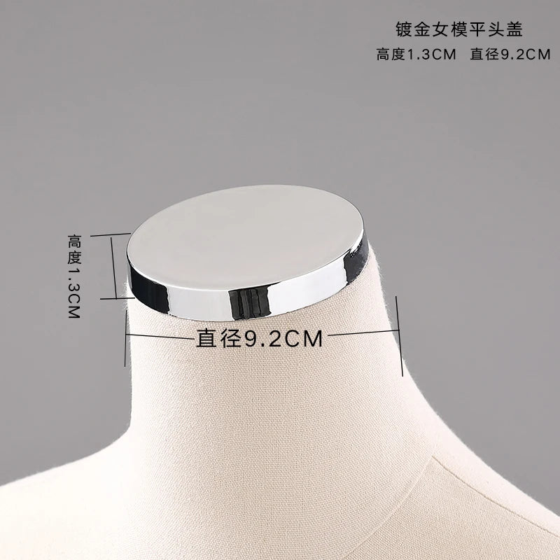 Female Male & Kids Electroplated Head Cover Mannequin Caps Accessories For Mannequins Props