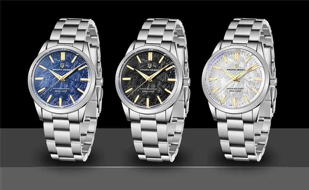 PAGANI DESIGN 40MM Men Quartz Watches TMI VH31 Luxury Business Top Sapphire 316L Stainless Steel 100M Waterproof Watch For Men