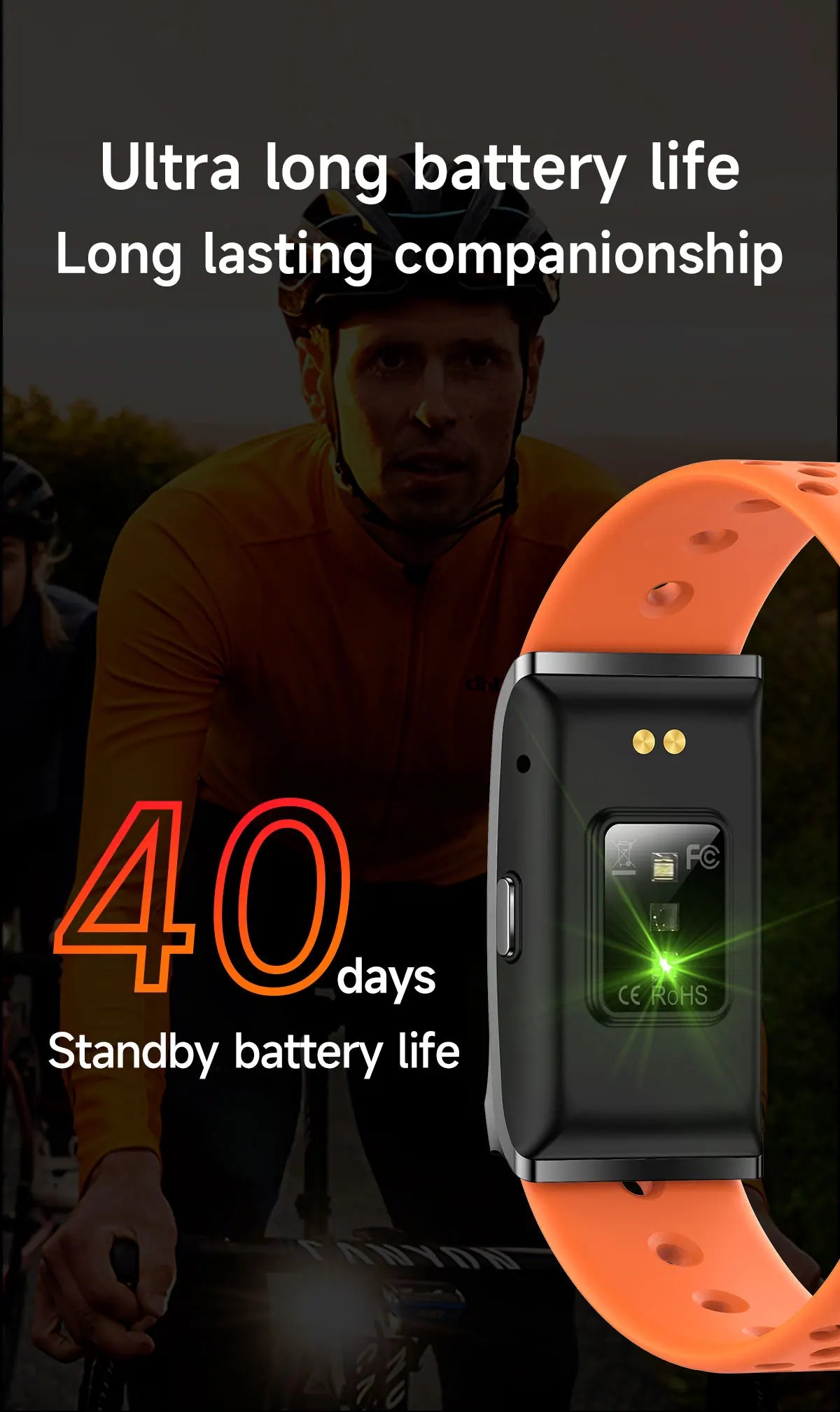 New Smart Watch Men Smart Health Wristband Women GPS Sport Trajectory 1ATM Waterproof All Day Healthy Monitor Fitness Bracelet