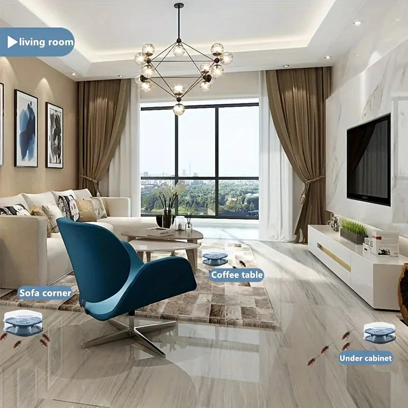 Efficient No-Bait Cockroach Trap - Reusable Insect & Pest Control Box for Roaches, Spiders, Ants Household Gadgets Catching Box