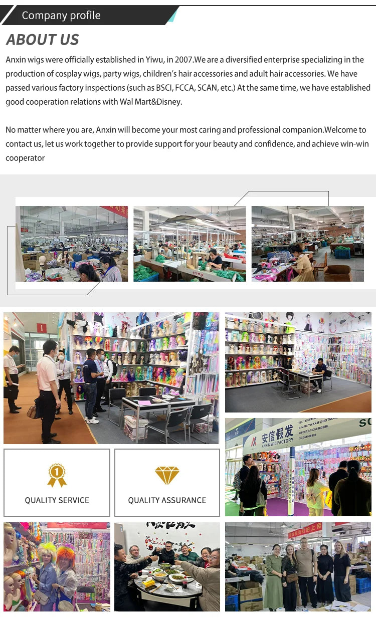 Anxin Long Green Straight Party Double Ponytail Wig