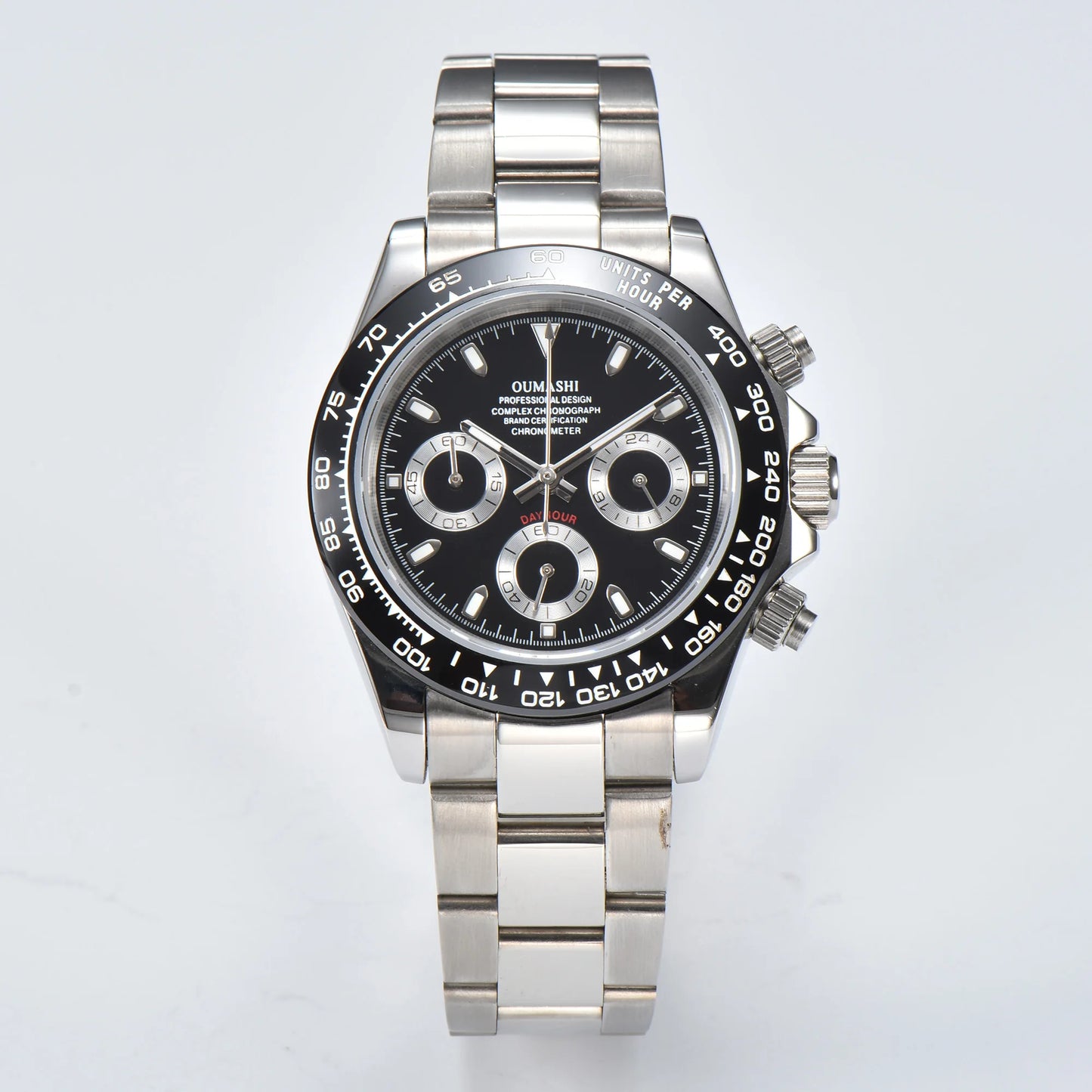 VK63 watch Luxury Men's Watch Sapphire Customizable Multi functional Chronograph Stainless Steel Case Suitable for VK63 Movement