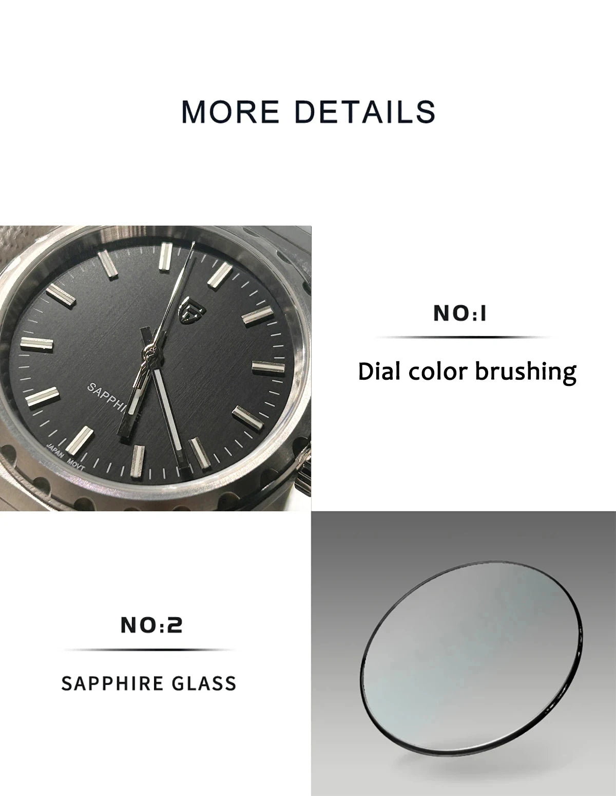 PAGANI DESIGN 2025 New Thin 7mm Fashion Men Quartz Watch V2 Stainless Steel Sapphire 10Bar Waterproof C3 reloj hombre