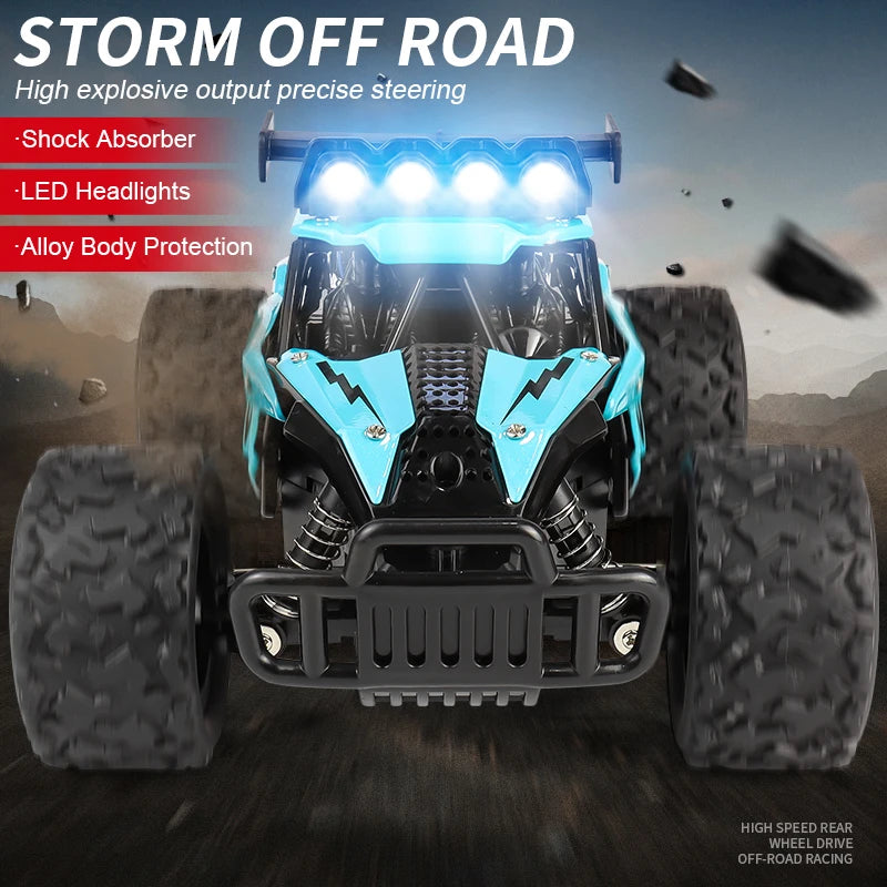 RC8 Racing Model Toy Alloy Remote Control Car 2.4GRC Proportional Throttle 1:16 Highspeed Big Foot Climbing off Road Vehicle