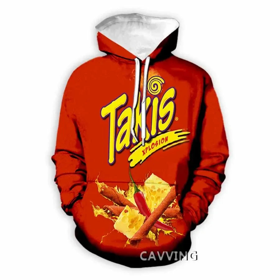 Takis 3D Printed Fashion Hoodies Hooded Sweatshirts Harajuku Hoodie Sweatshirts Tops Clothing for Women/men L2