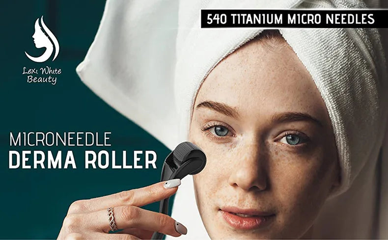 Professional 540 Needles for Facial Body Hair Growth Derma Roller for Skin Beard Beard Growth Micro Face Roller For Skin Care