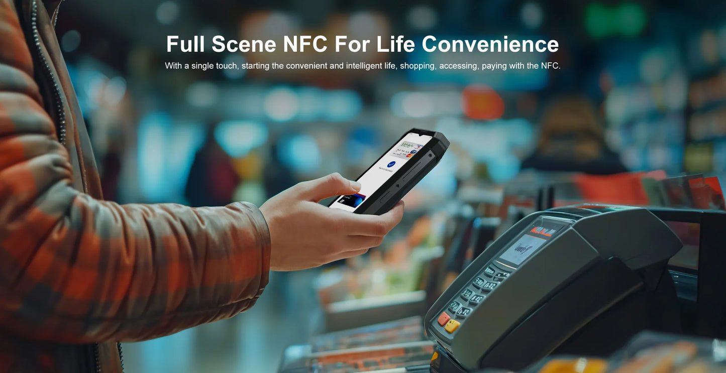 FOSSiBOT F106 PRO 4G Rugged Smartphone Android 14 15GB(8+7GB Extended) 256GB ROM 12000mAh 48MP 30W 6.58 Inch FHD+ Cellphone NFC