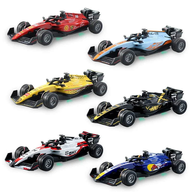 New RC car August Product 1:64 Mini Alloy Car Model, Adjustable Lighting Formula Racing, Children's Remote Control Car