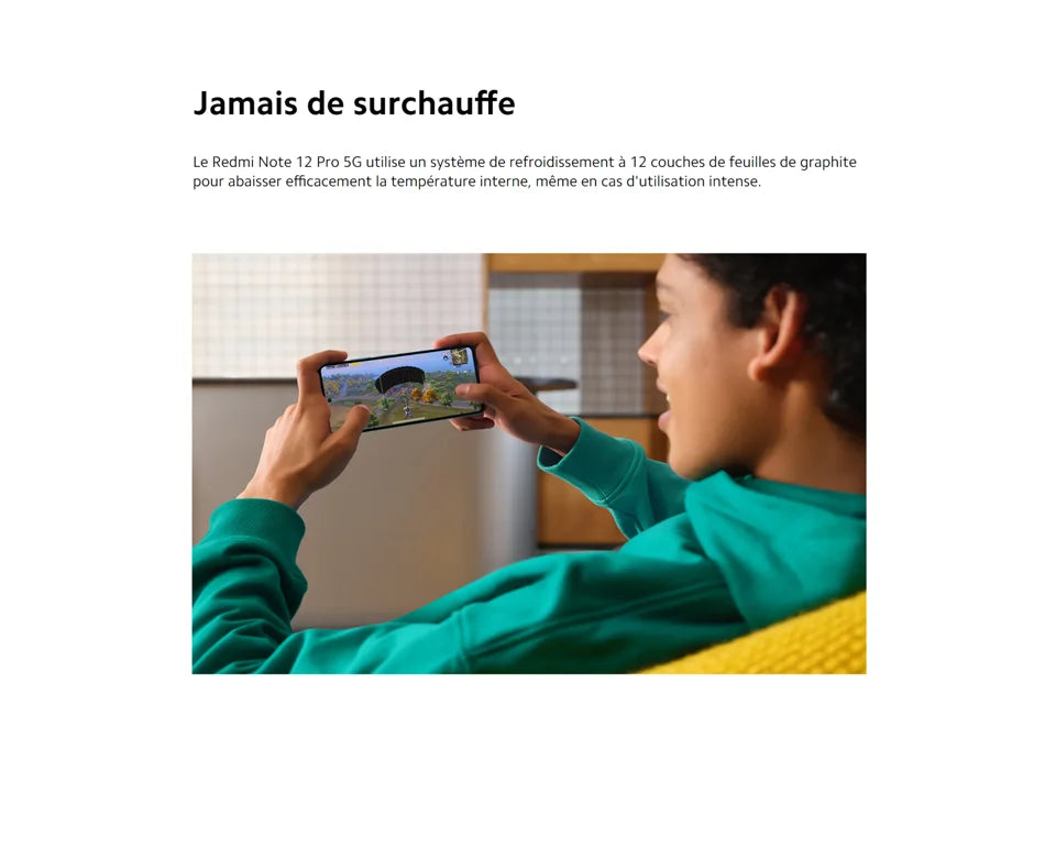 Xiaomi Redmi Note 12 5G Smartphone Global Version 4GB 128GB 6.67 ”Amoed FHD + Snapdragon® 4 48MP Main Camera 33W fast Charge