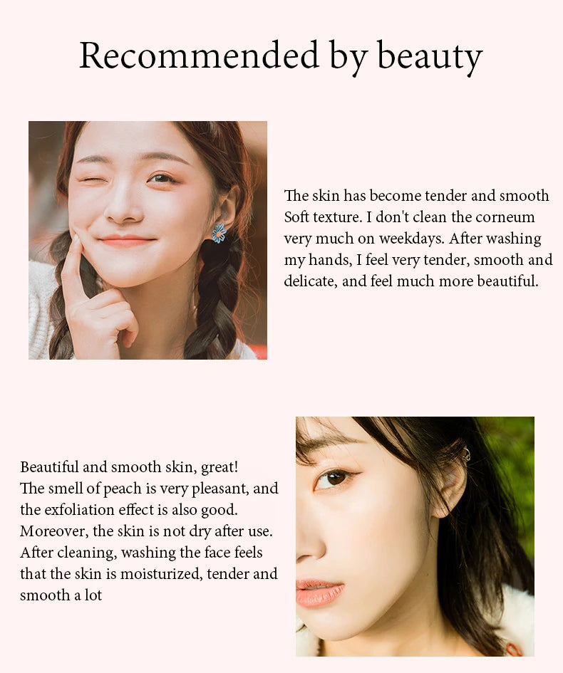 BIOAQUA Honey Peach Exfoliating Facial Cream Scrub Exfoliant Body Scrub Moisturizing Nourishing Exfoliator Face Cream Skin Care