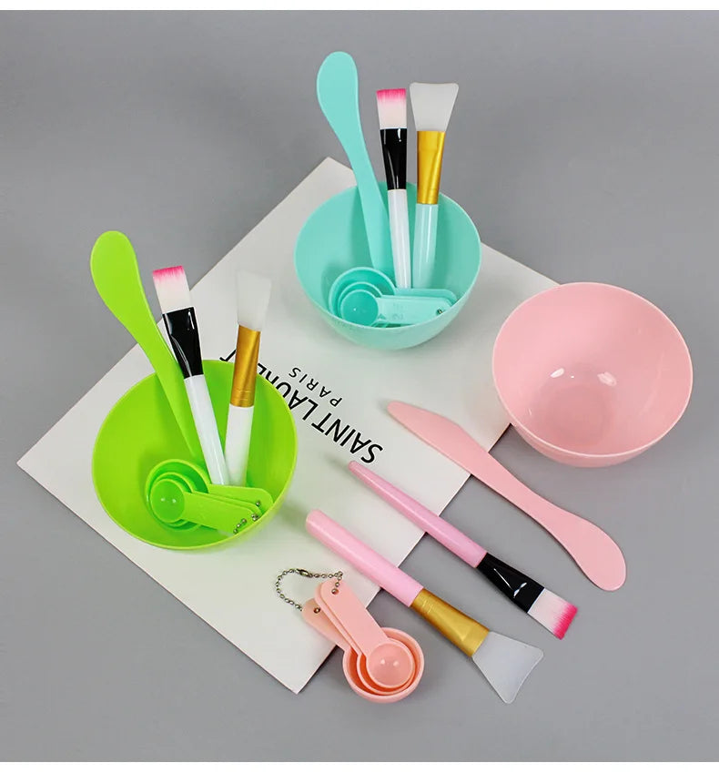 Face Mask Mixing Bowl Set DIY Facemask Mixing Tool with Silicone Mask Bowl Makeup Brushes Spatula Beauty Skin Care Beauty Health