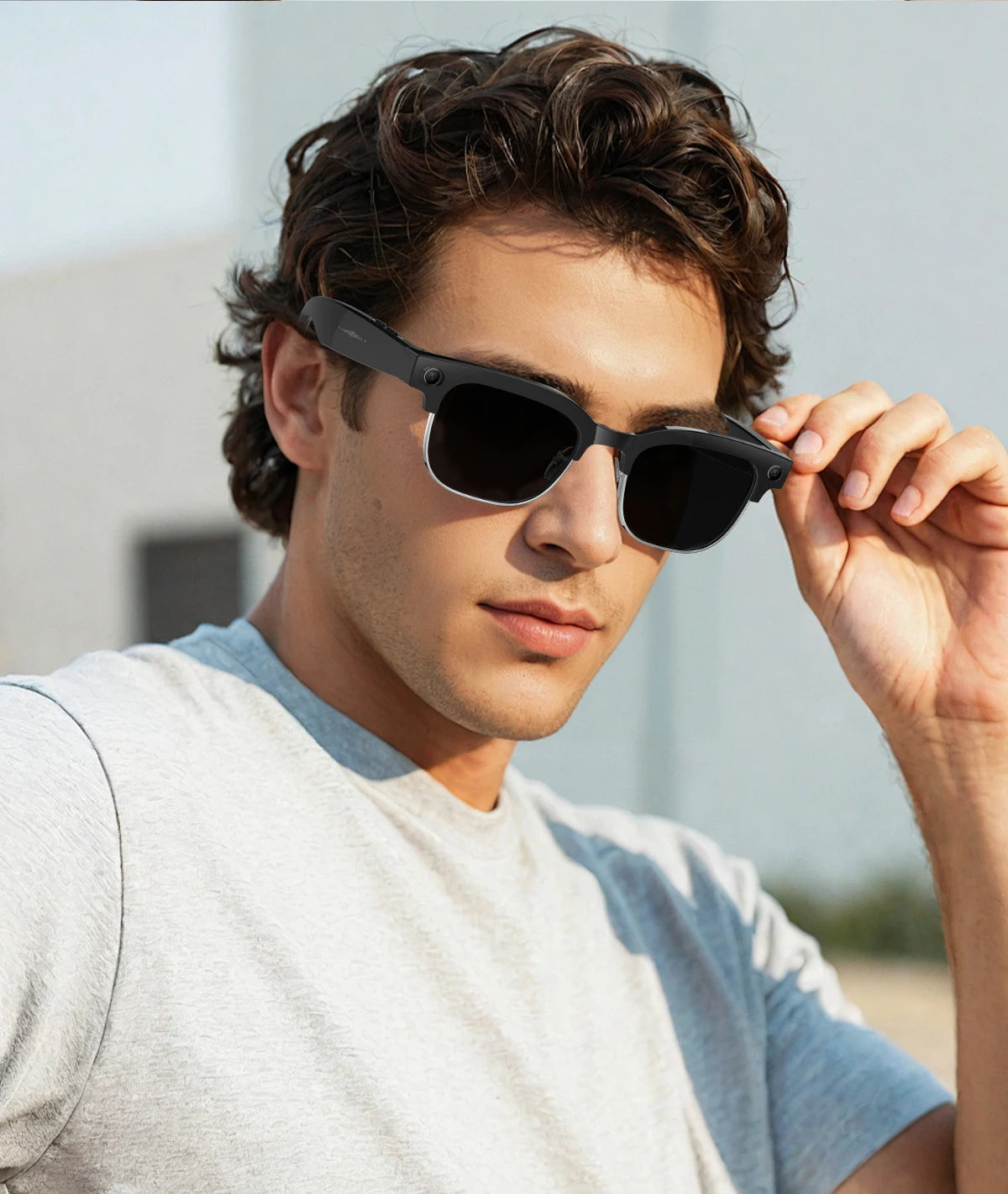 Smart AI Translation Smart Glasses Take Photos Recognizing Objects 4K Camera Bluetooth Music Call Intelligent Recording Glasses