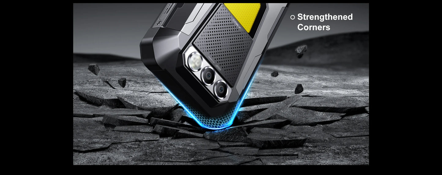 FOSSiBOT F106 PRO 4G Rugged Smartphone Android 14 15GB(8+7GB Extended) 256GB ROM 12000mAh 48MP 30W 6.58 Inch FHD+ Cellphone NFC