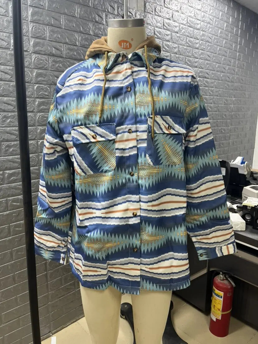 Men's brand winter jacket, casual long-sleeved loose-fitting hooded jacket, high-quality design, warm coat with fashionable hood