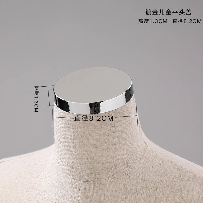 Female Male & Kids Electroplated Head Cover Mannequin Caps Accessories For Mannequins Props