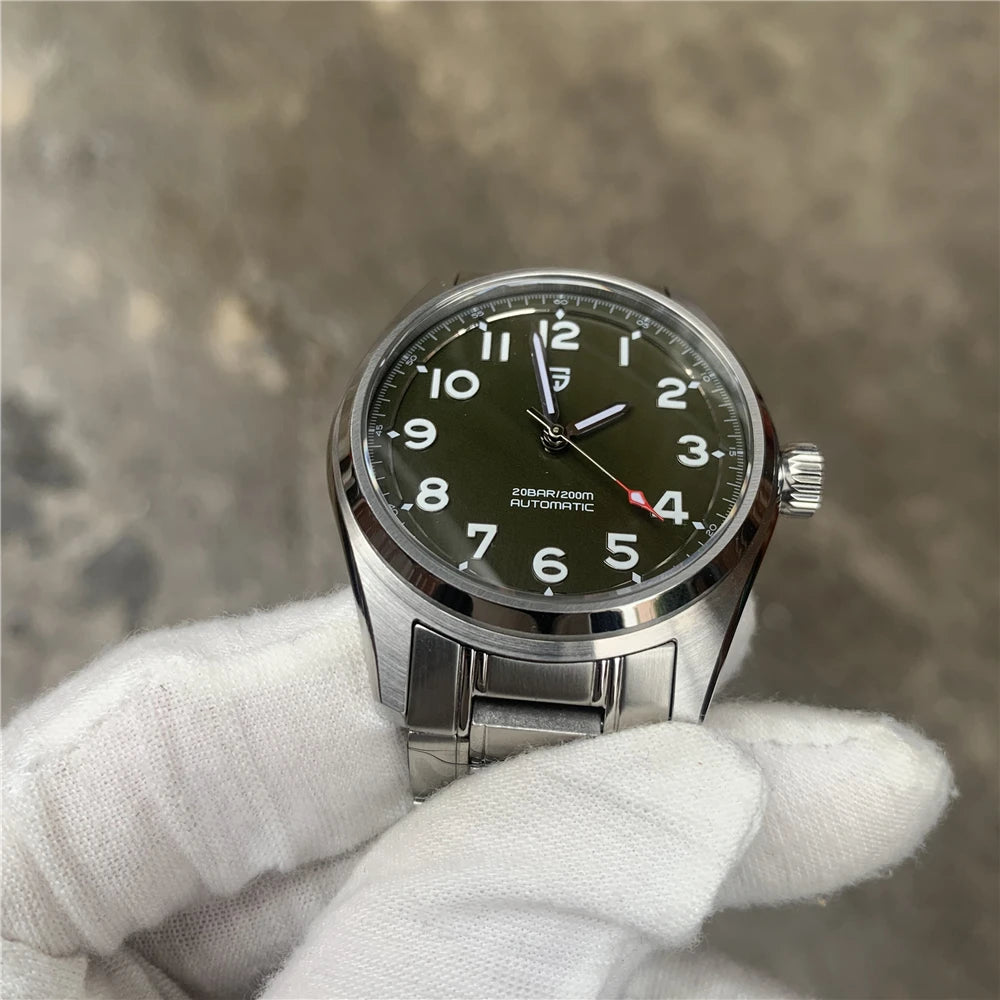 2025 PAGANI DESIGN Luxury Pilot Automatic Mechanical Watch 38MM Sapphire Waterproof Watch for Men Relogio Masculino PD1717 V2