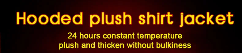 Fashion korean popular clothes winter Adding velvet and thickening long-sleeve shirts for men casual Hooded jacket plaid tops