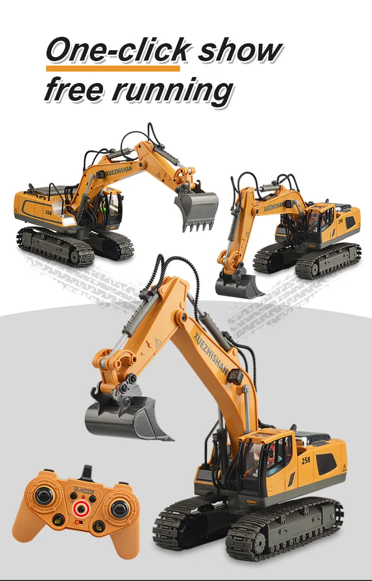 RC Car Children Toys Remote Control Car Toys For Boys Radio Control Excavator Dump Truck Bulldozer Electric car Kids Toys Gift