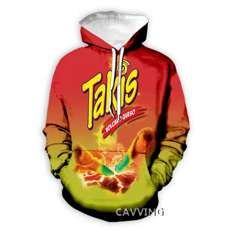 Takis 3D Printed Fashion Hoodies Hooded Sweatshirts Harajuku Hoodie Sweatshirts Tops Clothing for Women/men L2