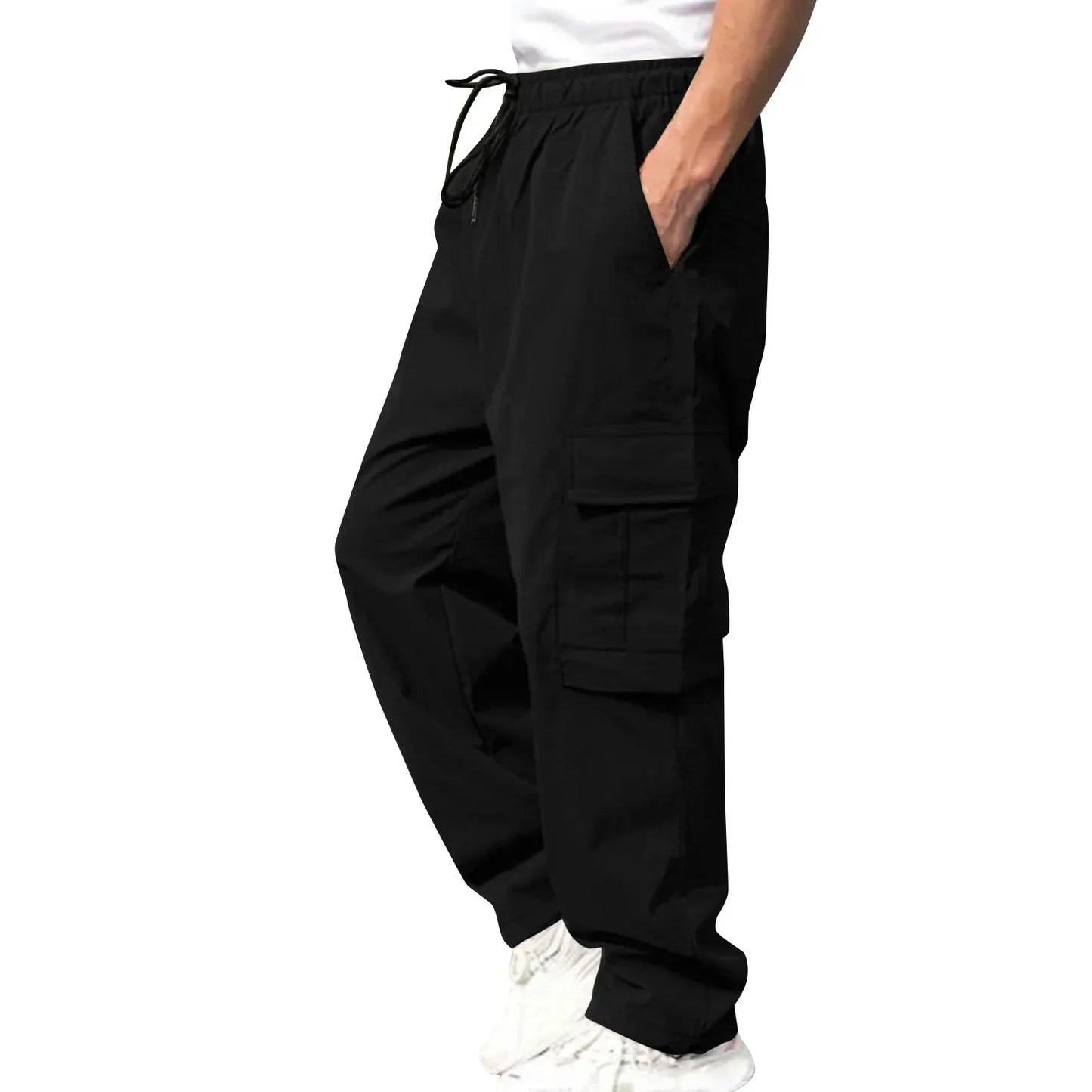 New Summer Men's Loose Fit Straight Leg Casual Pants - European & American Style Youth Fashion" cargo pants mens pants