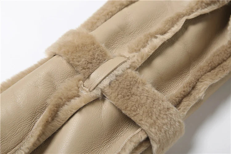 Weird Puss Furry Patchwork Women Crop Jacket Hipster Full Sleeve Open Stitch Hipster Streetwear Warm Outwear Basic Wild Coat