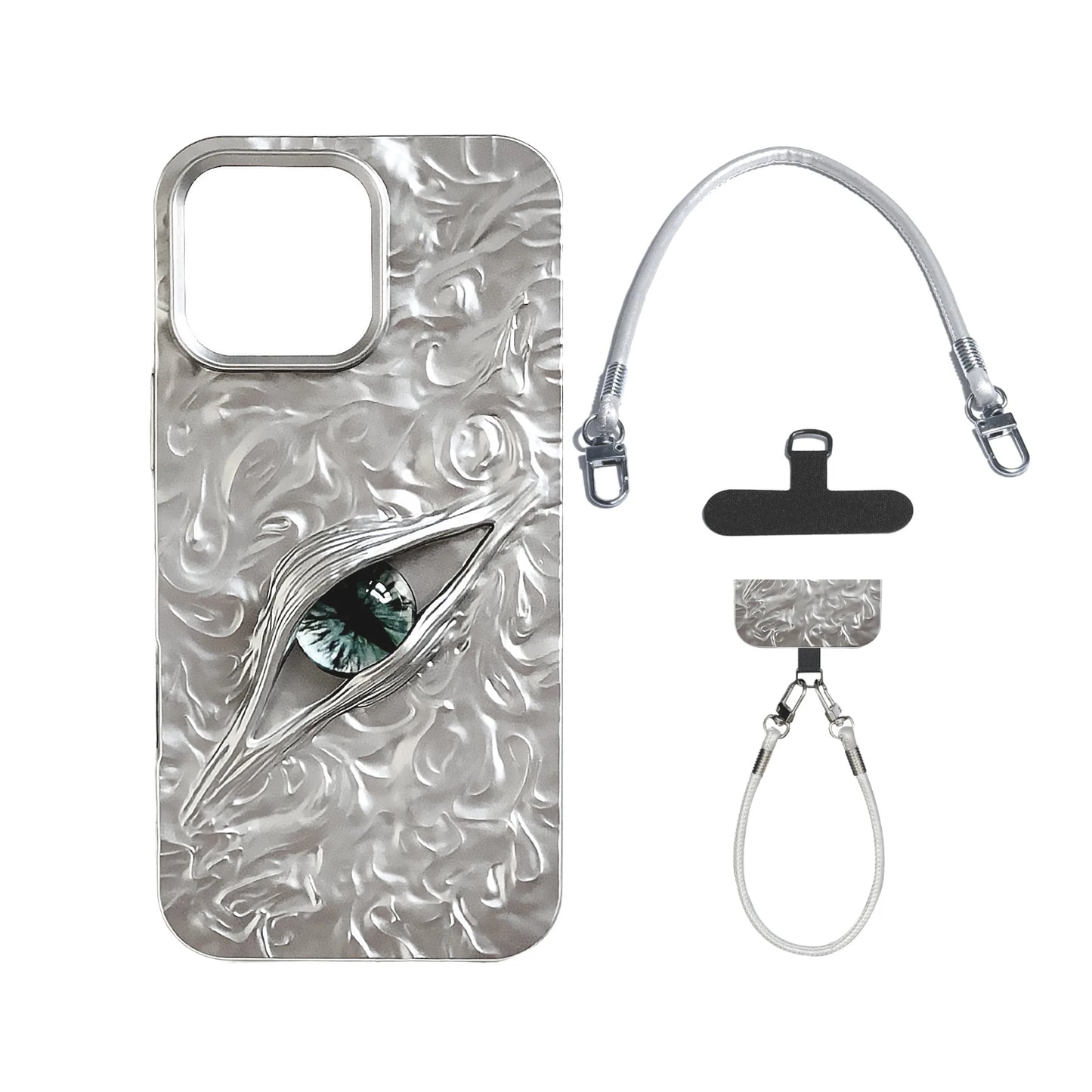 Fashion Phone Cases for iPhone 17 Air 16 Pro Max 15Pro 14Pro Personalized 3D "Devil's Eye" Design Cover Halloween Couple Case