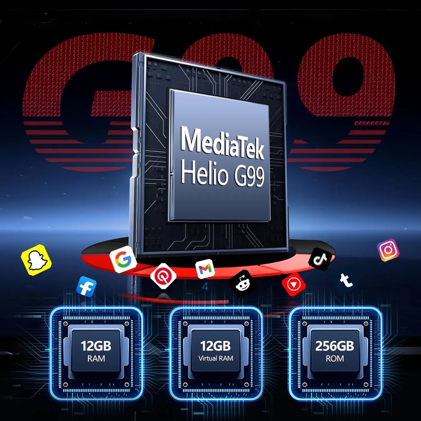 CUBOT KingKong AX Rugged Unlocked-Android14/MTK G99/24G RAM+256G ROM Dual SIM/6.58"&1.32"DualScreen/100MP/IP68 IP69K/33W/GPS/NFC