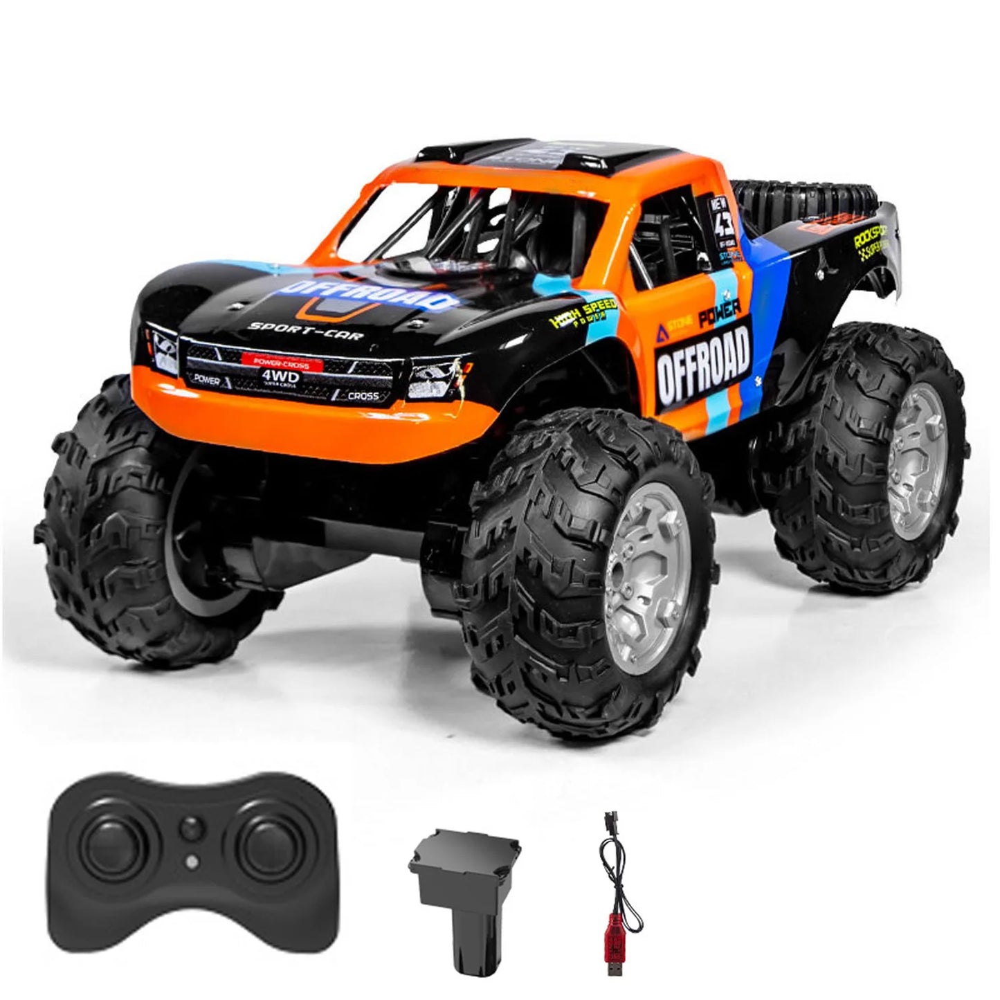 RC Off Road Car 1/14 Stunt Vehicle 4WD Remote Control Amphibious Waterproof Pickup Truck Climbing Car RTR Model Toys for Boys