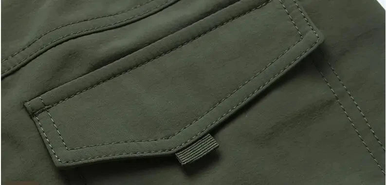 Men's Winter Fleece Tactical Pants Warm Cargo Pant Hunting SoftShell Work Trousers Shark Skin Thick Warm Waterproof Pants M-4XL