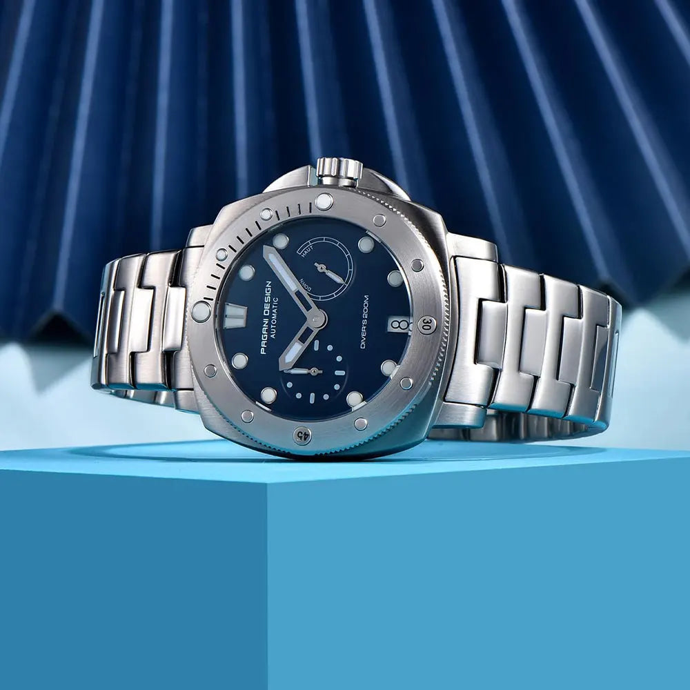 PAGANI Design New Men Automatic Mechanical Watches Diver Watch For Top Brand Luxury 200M Waterproof AR Sapphire Watch for Men