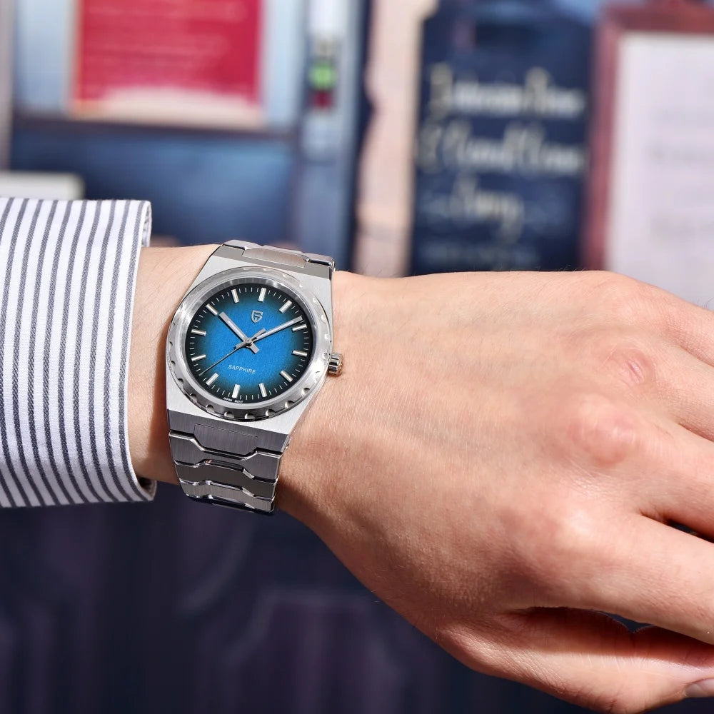 PAGANI DESIGN 2025 New Thin 7mm Fashion Men Quartz Watch V2 Stainless Steel Sapphire 10Bar Waterproof C3 reloj hombre