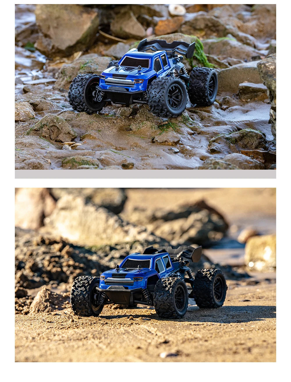 2.4G Remote Control Car with Light RC Vehicle RC Racing Car 20KM/H High Speed Off-Road Climbing Remote Control Toy Gift for Kids